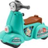 Fisher-Price Laugh & Learn Toddler Ride-On Toy, Smart Stages Cruise Along Scooter with Lights Music